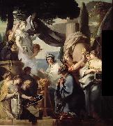 Sebastien Bourdon Solomon making a sacrifice to the idols Germany oil painting artist